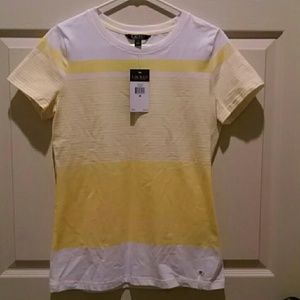 Ralph Lauren yellow and white shirt